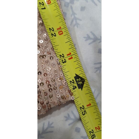 Saints and Hearts Blazer Dress Pink w Gold Sequins NWT Size L - Picture 13 of 15